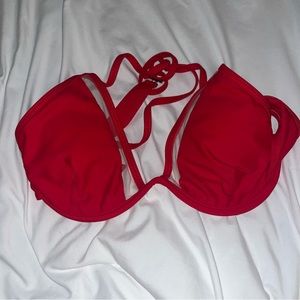red bikini top